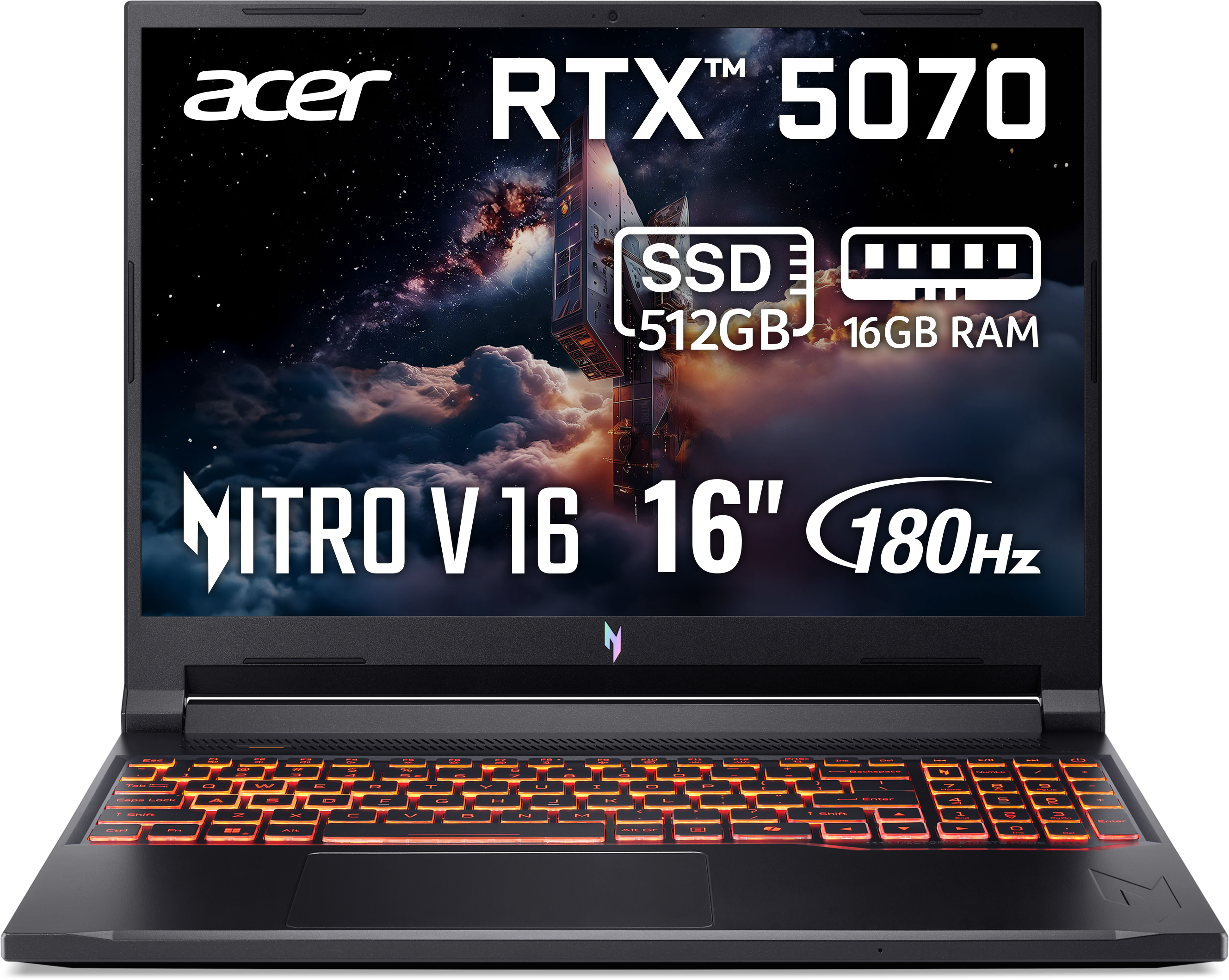 Ноутбук ігровий Acer Nitro V 16 AI ANV16-42-R7BK (NH.U1FEU.002) Shale Black