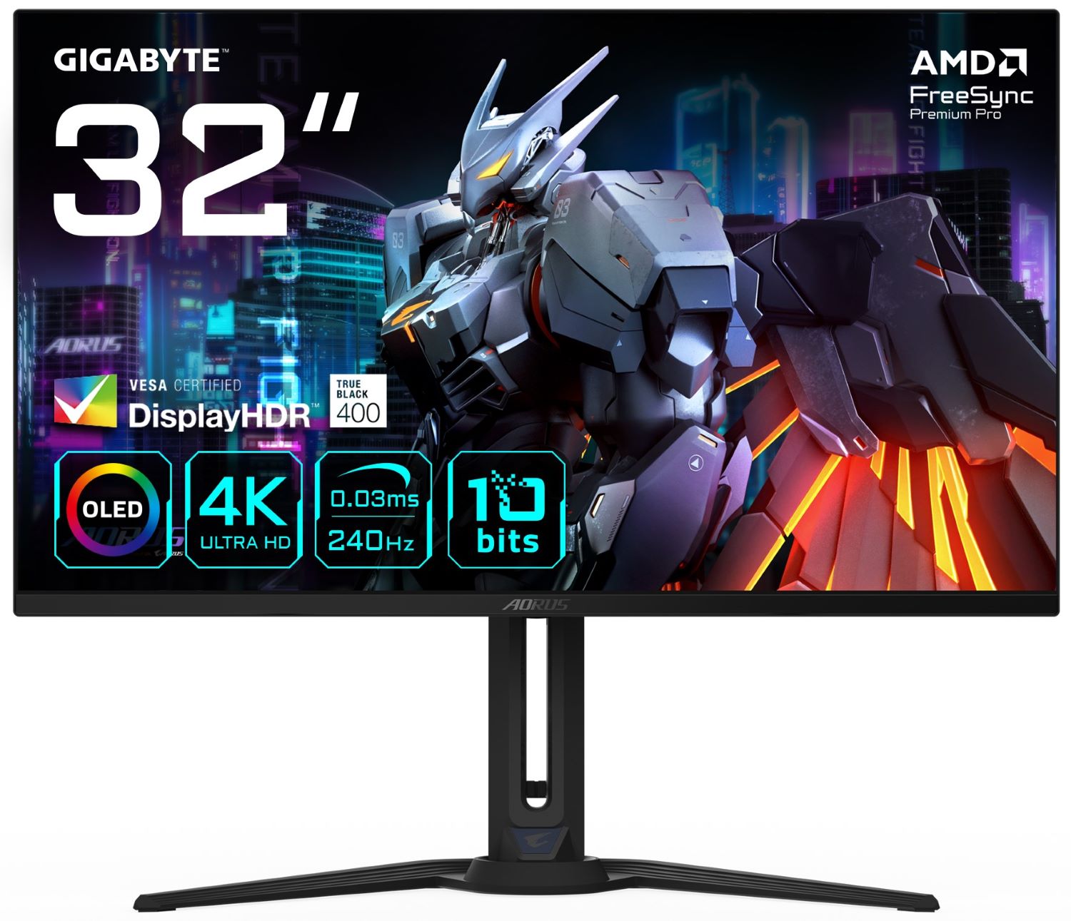 Купити Монітор ігровий Gigabyte AORUS OLED FO32U2 - Фото 1 Монітор ігровий Gigabyte AORUS OLED FO32U2 - Фото 1