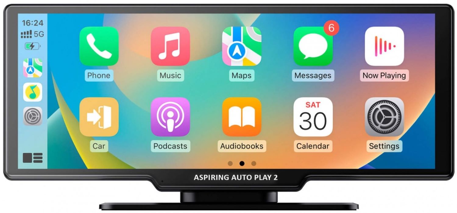 Монітор авто Aspiring Auto Play 2 Magnet CarPlay Android auto - Фото 1