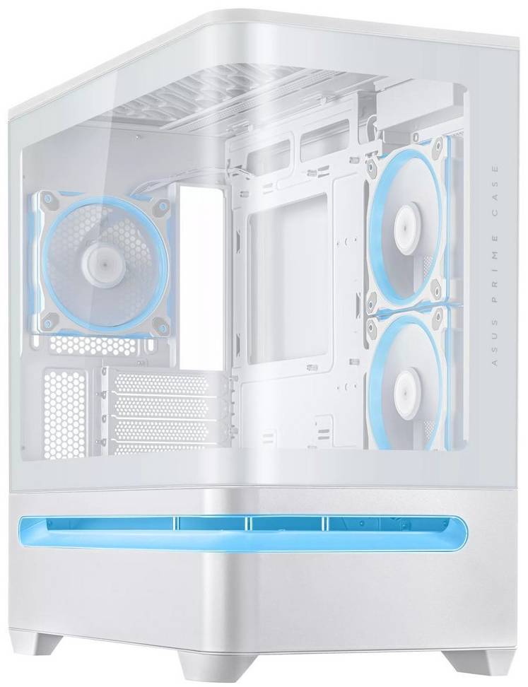 Корпус Asus Prime AP202 ARGB Tempered Glass White без БЖ - Фото 1