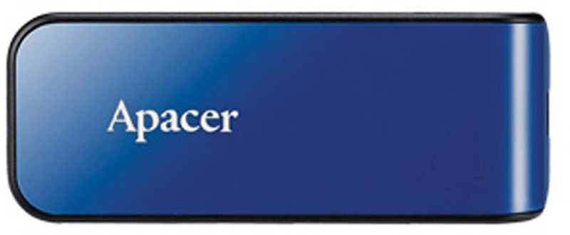 Флеш USB Apacer AH334 64GB USB 2.0 Blue (AP64GAH334U-1) - Фото 1