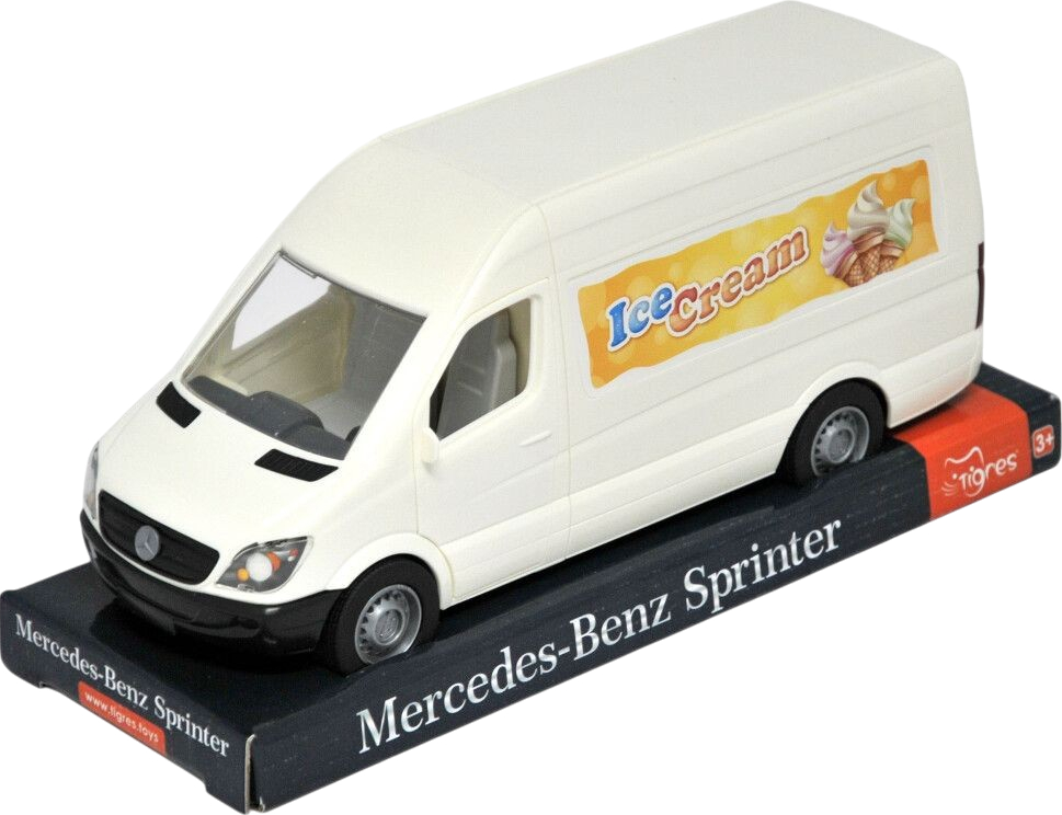 Колекційна спецтехніка Tigres Mercedes-Benz Sprinter вантажний Білий (39700) - Фото 1