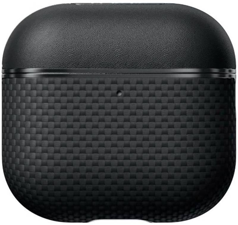 Чехол для наушников Pitaka Aramid Fiber Magnetic Case Plain Black/Grey for Airpods 4th Gen (APM2404) - Фото 1