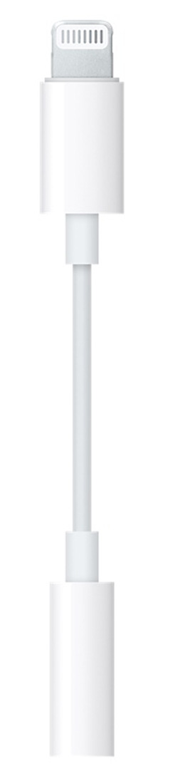 Переходник аудио Apple Lightning - 3.5 mm White (MMX62ZM/A) - Фото 1