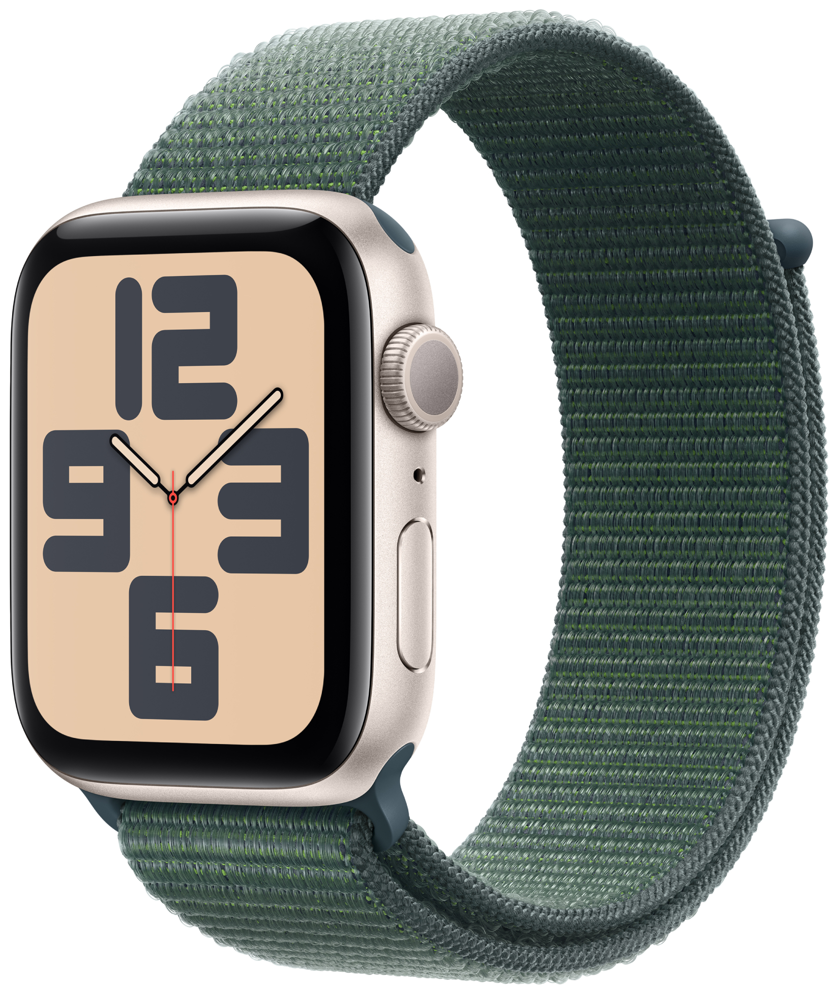 Смарт-часы Apple Watch SE GPS 40mm Starlight Aluminium Case with Lake Green Sport Loop - Фото 1