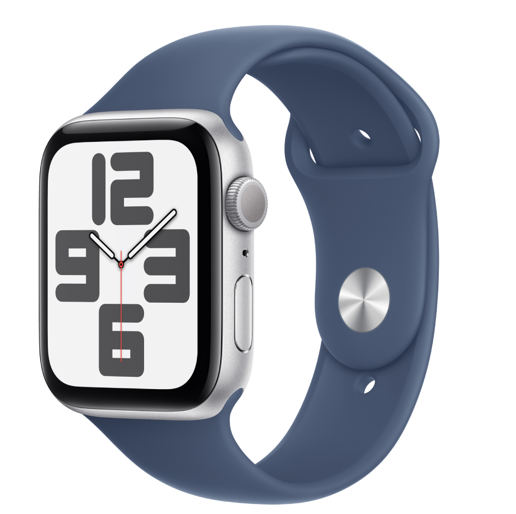 Смарт-часы Apple Watch SE GPS 40mm Silver Aluminium Case with Denim Sport Band - S/M - Фото 1