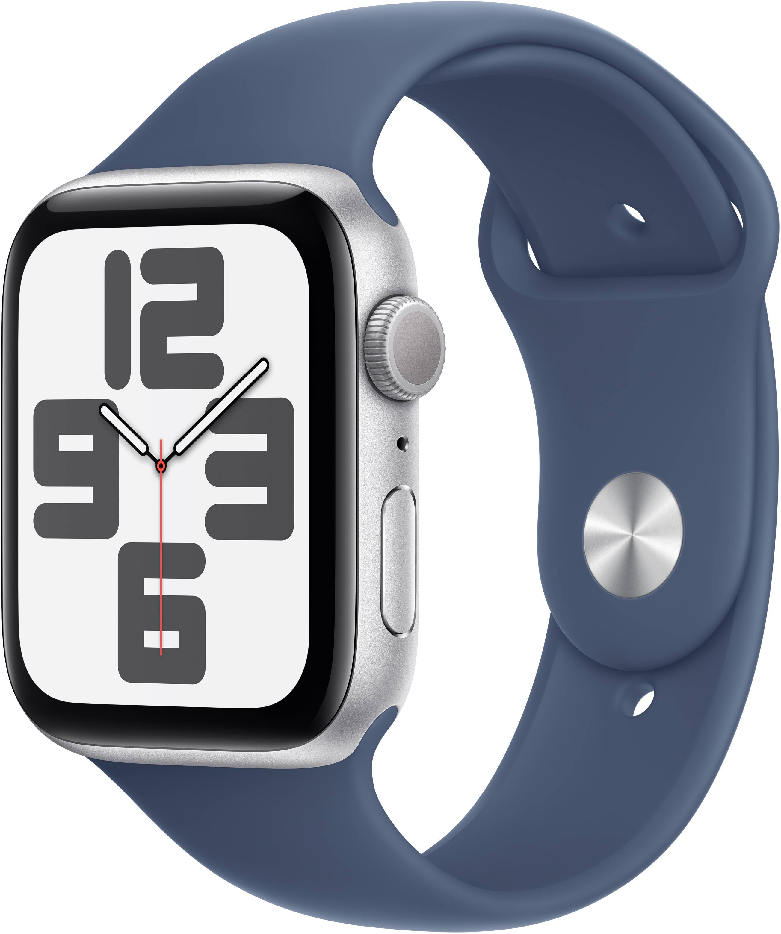 Смарт-часы Apple Watch SE GPS 44mm Silver Aluminium Case with Denim Sport Band - S/M - Фото 1