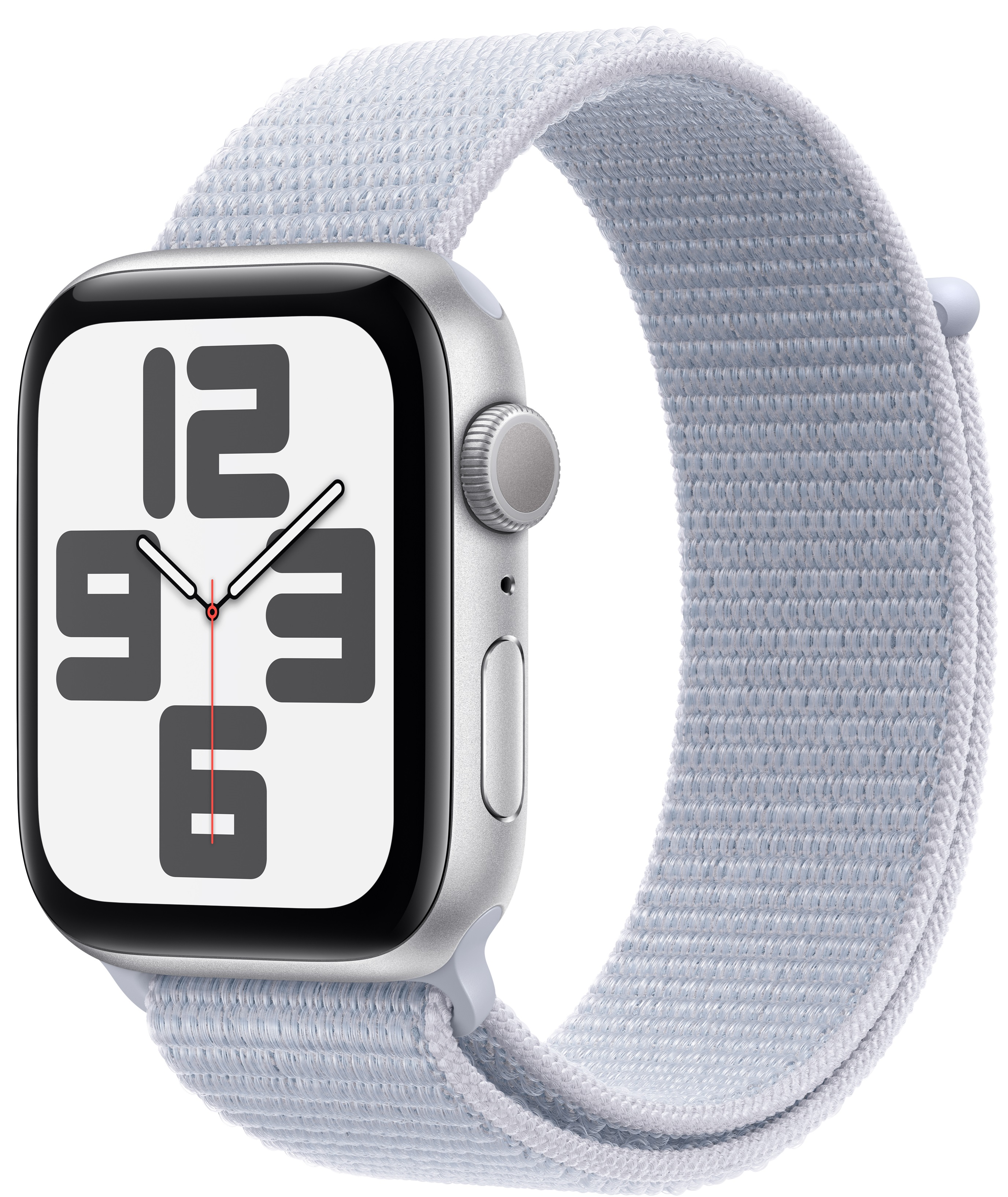 Смарт-часы Apple Watch SE GPS 44mm Silver Aluminium Case with Blue Cloud Sport Loop - Фото 1
