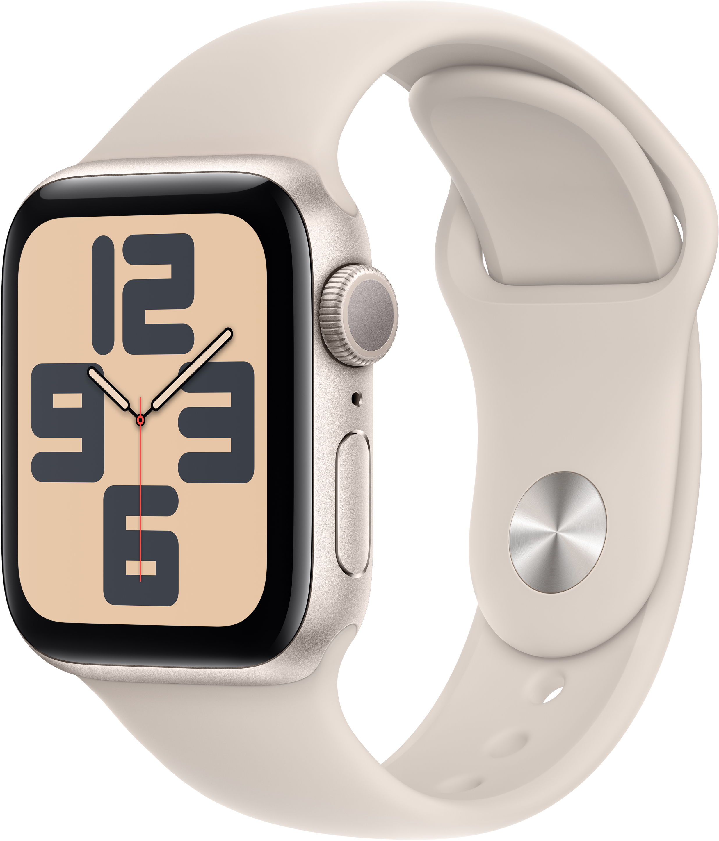 Смарт-часы Apple Watch SE GPS 40mm Starlight Aluminium Case with Starlight Sport Band - M/L - Фото 1