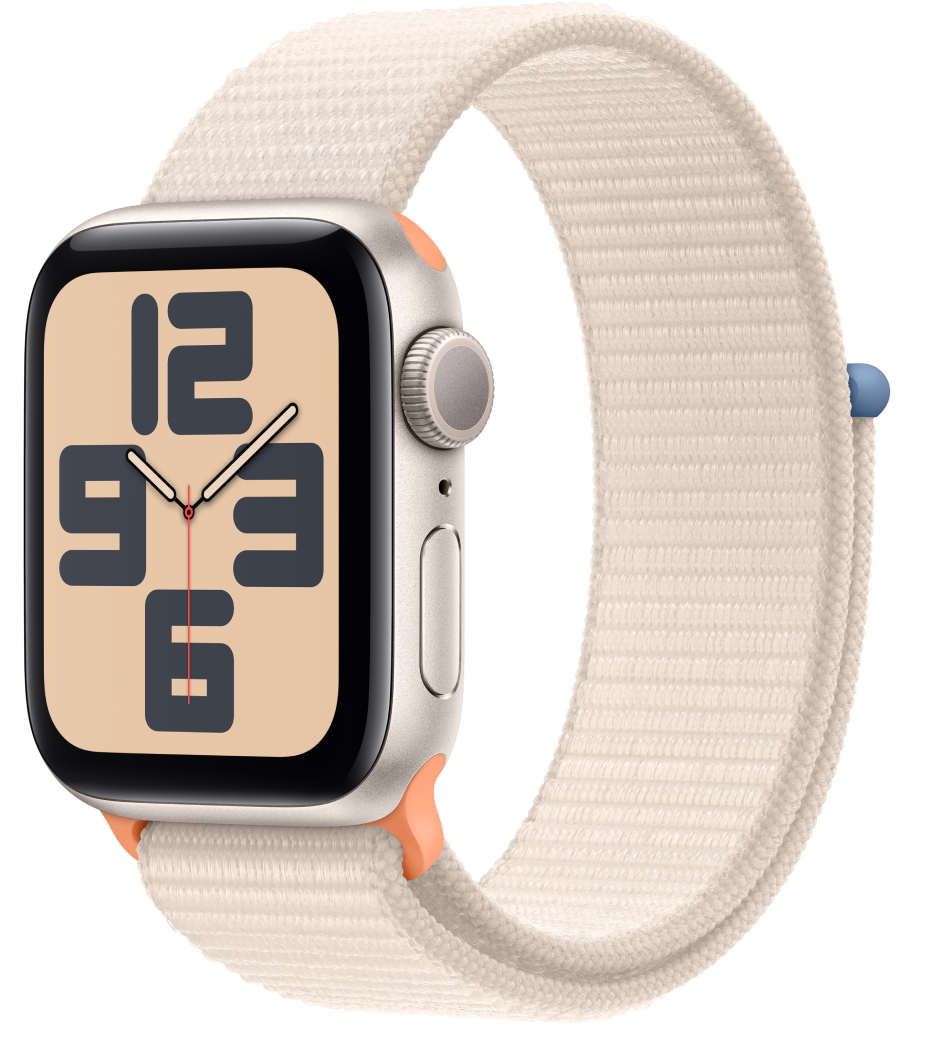 Уценка - Смарт-часы Apple Watch SE GPS 40mm Starlight Aluminium Case with Starlight Sport Loop - Фото 1