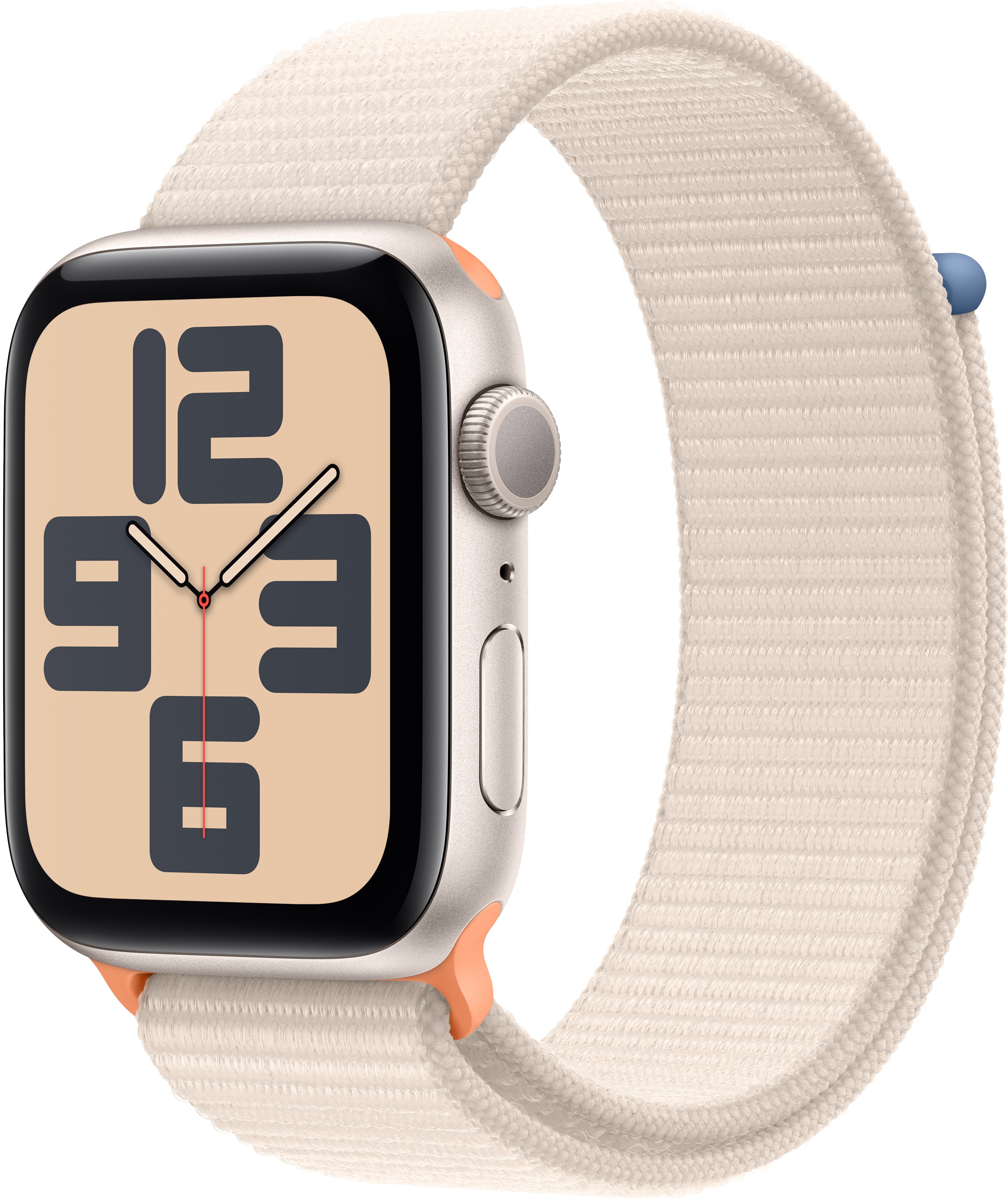 Уценка - Смарт-часы Apple Watch SE GPS 44mm Starlight Aluminium Case with Starlight Sport Loop - Фото 1
