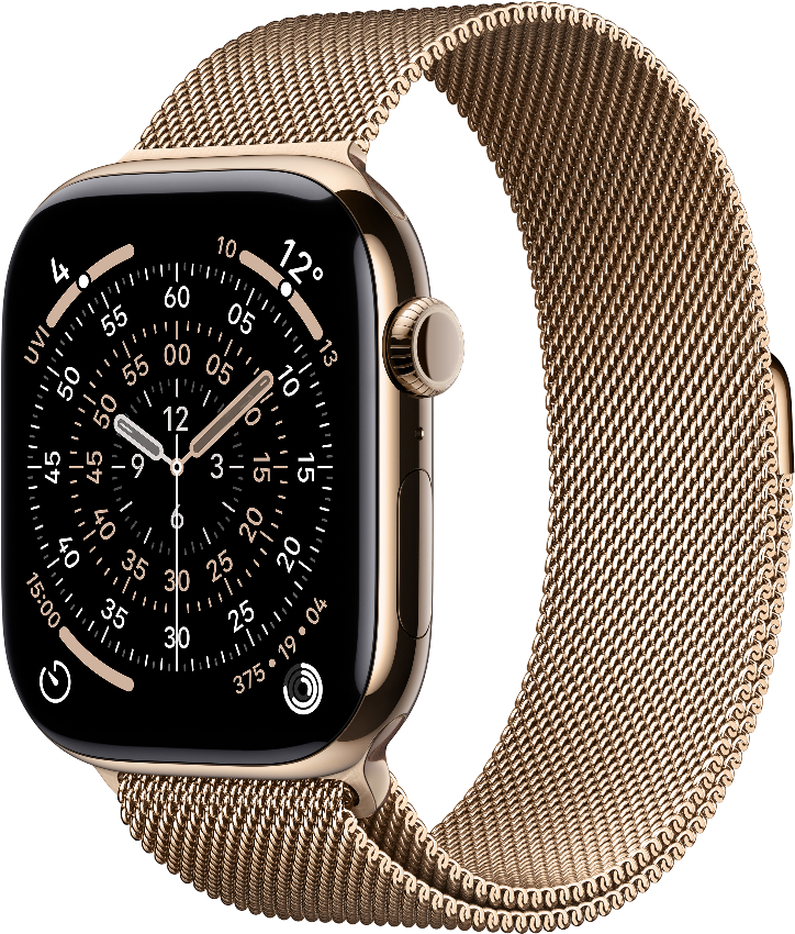 Смарт-годинник Apple Watch Series 11 GPS + eSIM 46mm Gold Titanium Case with Gold Milanese Loop - M/L - Фото 1