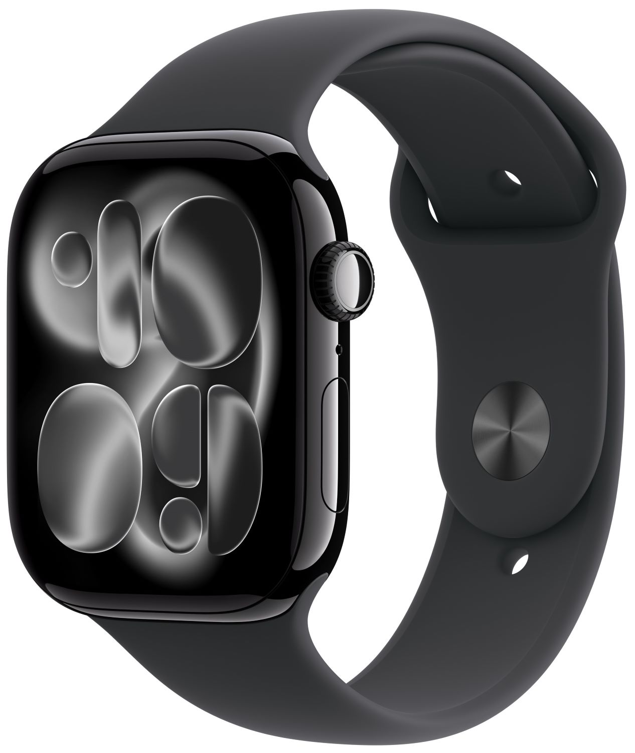 Смарт-часы Apple Watch Series 11 GPS 46mm Jet Black Aluminium Case with Black Sport Band - M/L - Фото 1