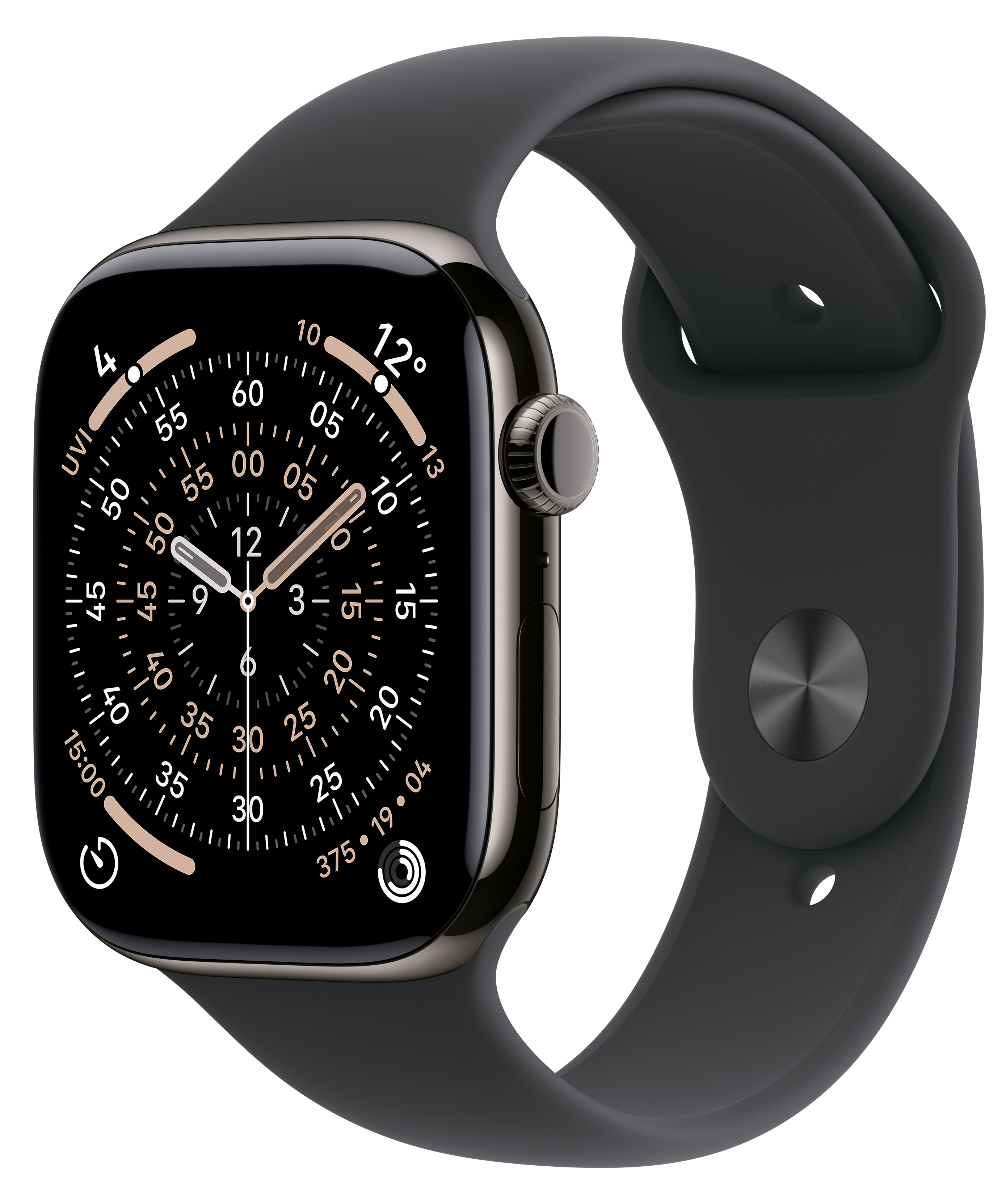 Смарт-часы Apple Watch Series 11 GPS + eSIM 46mm Slate Titanium Case with Black Sport Band - S/M - Фото 1
