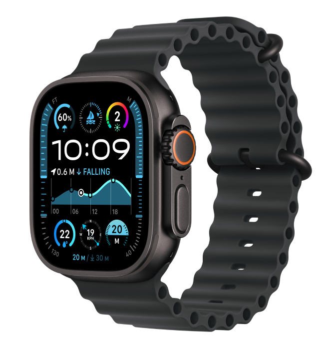 Смарт-часы AppleWatch Ultra 2 GPS 49mm Black Titanium Case with Black Ocean Band - Фото 1