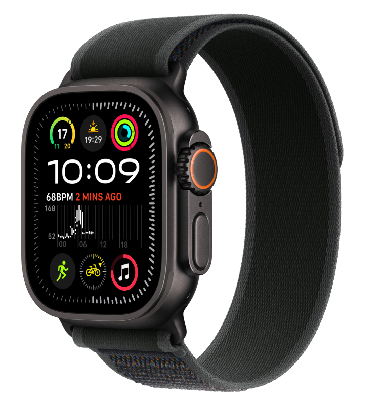Смарт-часы Apple Watch Ultra 2 GPS 49mm Black Titanium Case with Black Trail Loop - M/L - Фото 1