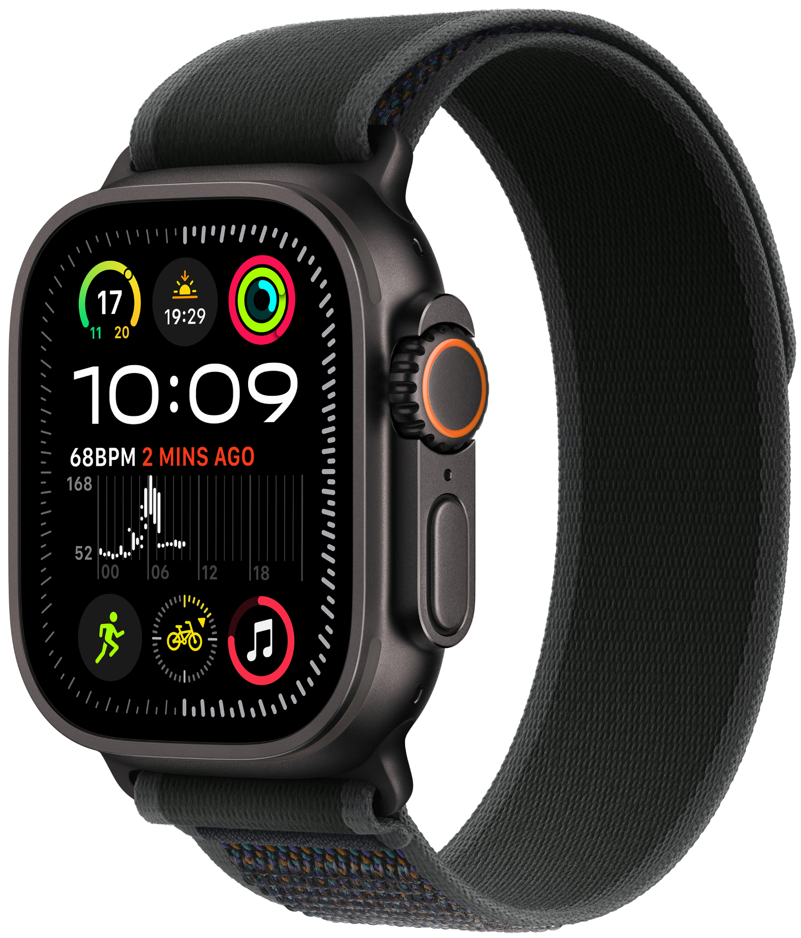 Смарт-годинник Apple Watch Ultra 2 GPS 49mm Black Titanium Case with Black Trail Loop - S/M - Фото 1