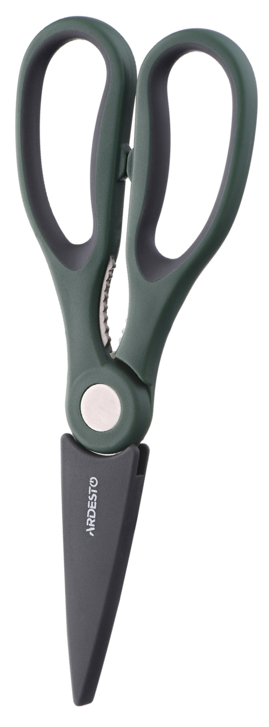 Ножницы кухонные Ardesto Gemini 22.3 см Gray/Green - Фото 1