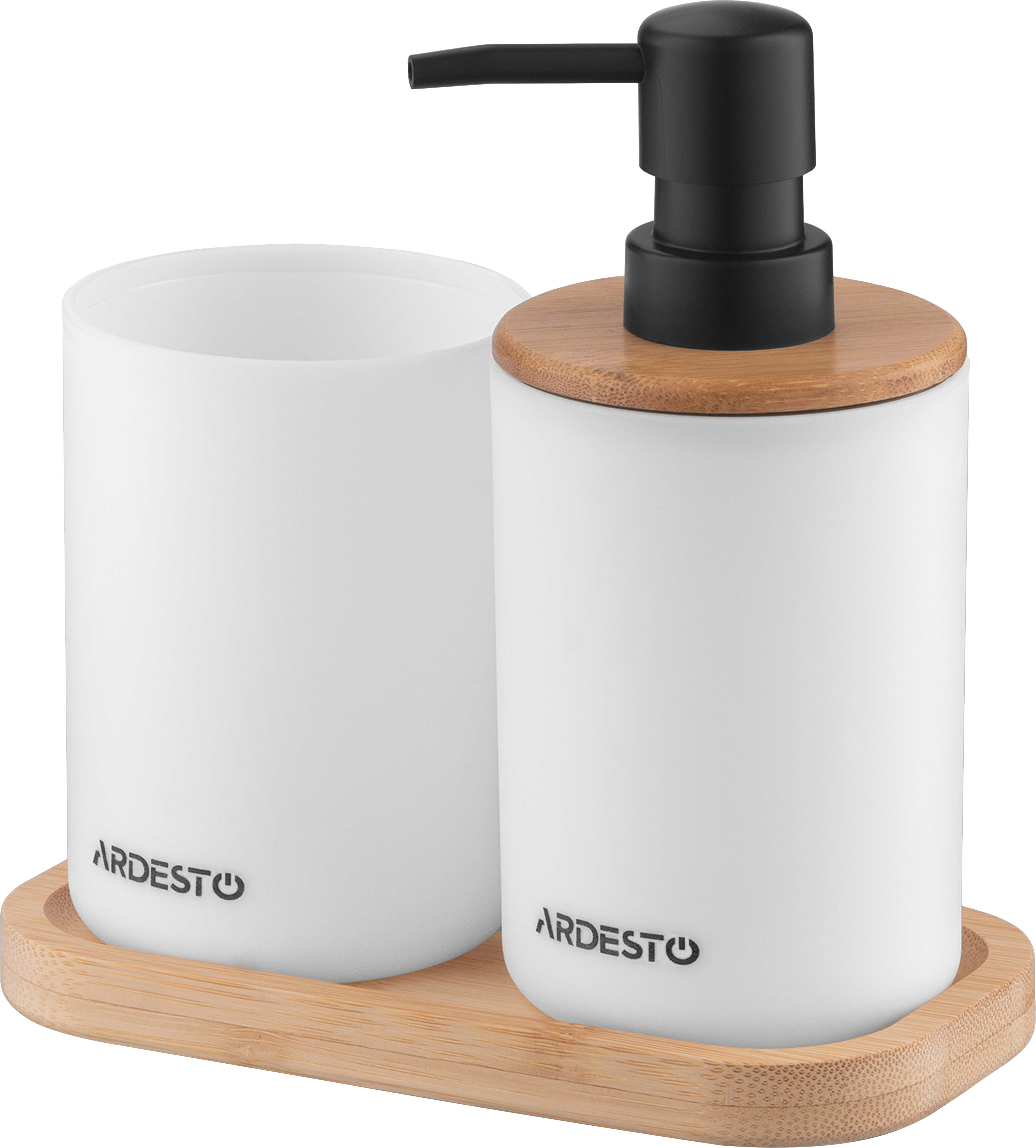 Дозатор для мыла Ardesto Minimalism 360 мл 3 пр. (ARHB3110WB) - Фото 1