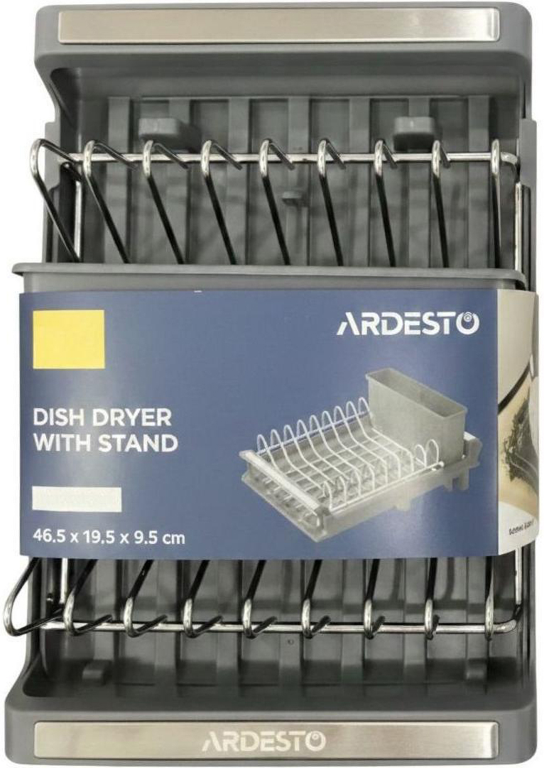 Сушка для посуды Ardesto Minimalism 46.5x19.5x9.5 см (ARHK4103GS) - Фото 1