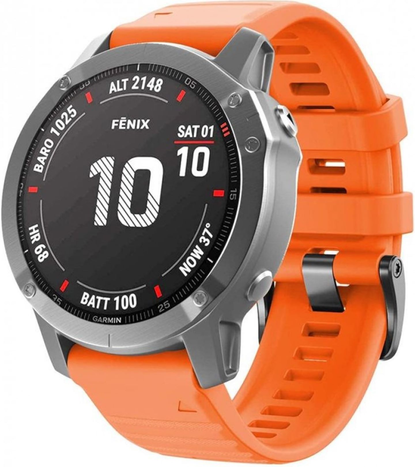 Ремінець для смарт-годинника Armorstandart Silicone 26mm for Garmin Fenix 5X/6X/7X Orange (ARM60802) - Фото 1