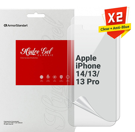 Защитная пленка для смартфона Armorstandart Clear + Anti-Blue for Apple iPhone 14/13/13 Pro (ARM66820) - Фото 1