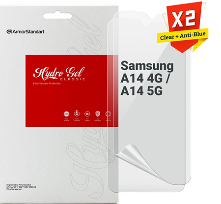 Защитная пленка для смартфона Armorstandart Clear + Anti-Blue for Samsung A14 4G / A14 5G (ARM66831) - Фото 1