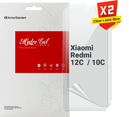 Защитная пленка для смартфона Armorstandart Clear + Anti-Blue for Xiaomi Redmi 12C / 10C (ARM66832) - Фото 1