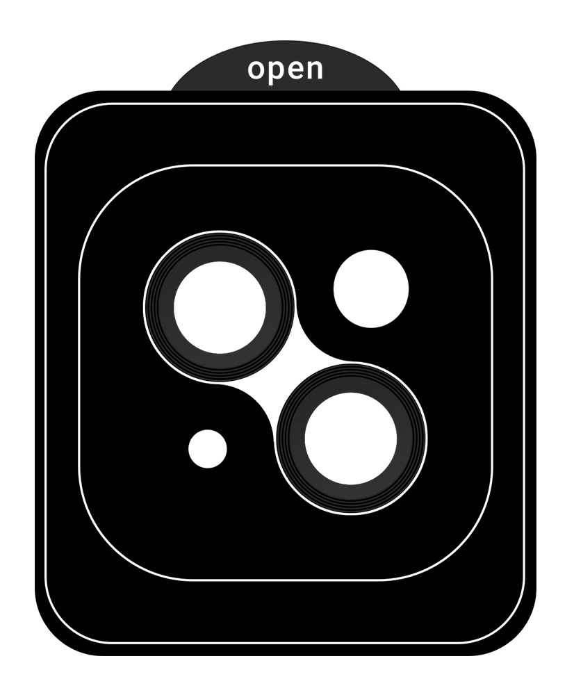 Защитное стекло для смартфона Armorstandart для камеры Pro for Apple iPhone 13 Black (ARM68067) - Фото 1