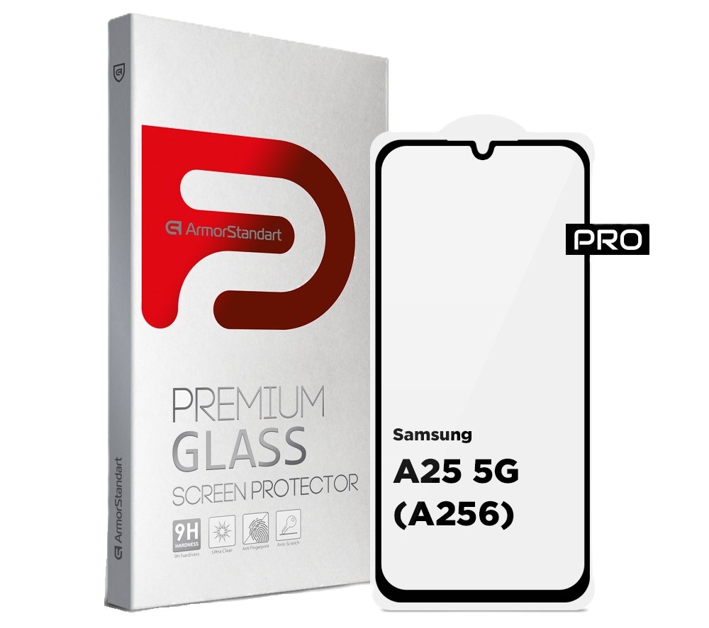 Защитное стекло для смартфона Armorstandart Pro for  Samsung A25 5G (A256) Black (ARM69582) - Фото 1
