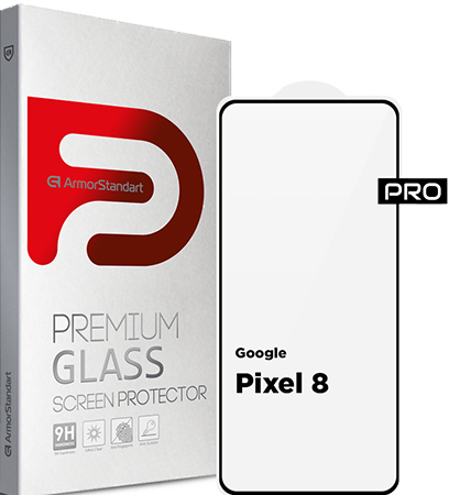 Защитное стекло для смартфона Armorstandart Pro for Google Pixel 8 Black (ARM72907) - Фото 1