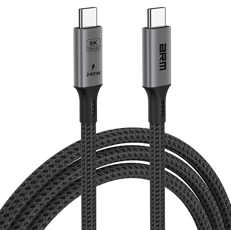 Кабель синхронизации данных Armorstandart USB 4.0 USB-C - USB-C 240W 1m Black (ARM81921) - Фото 1