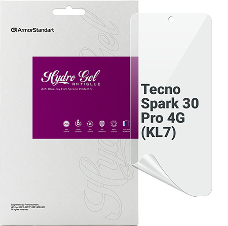 Защитная пленка для смартфона Armorstandart Anti-Blue for Tecno Spark 30 Pro 4G (KL7) (ARM83305) - Фото 1