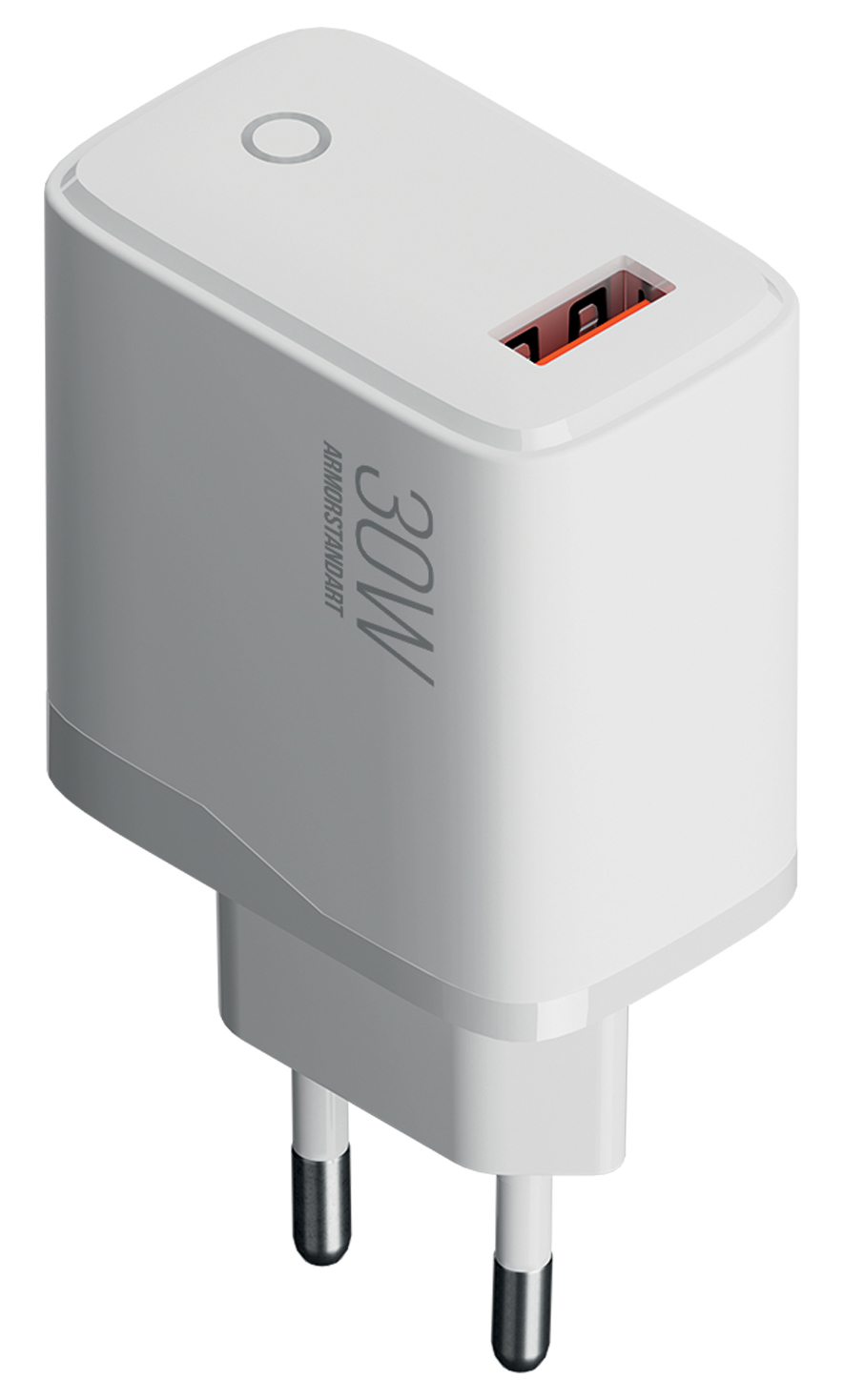 Сетевое зарядное устройство Armorstandart AR013 USB-A 30W White (ARM84424) - Фото 1