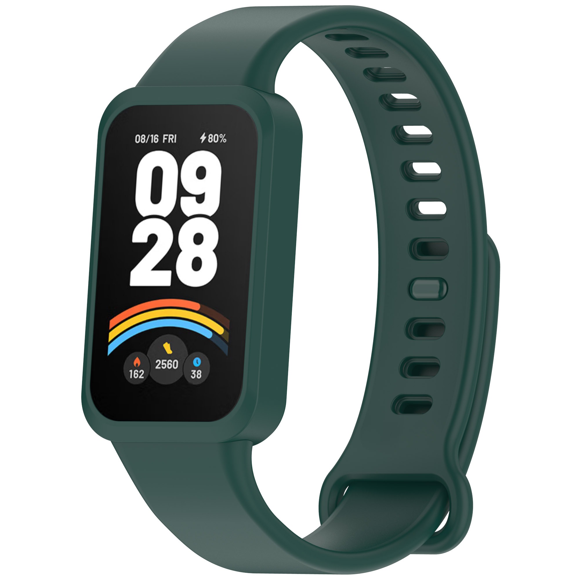 Ремешок для фитнес-браслета Armorstandart for Xiaomi Smart Band 9 Active / Redmi Smart Band 3 Dark Green (ARM85580) - Фото 1