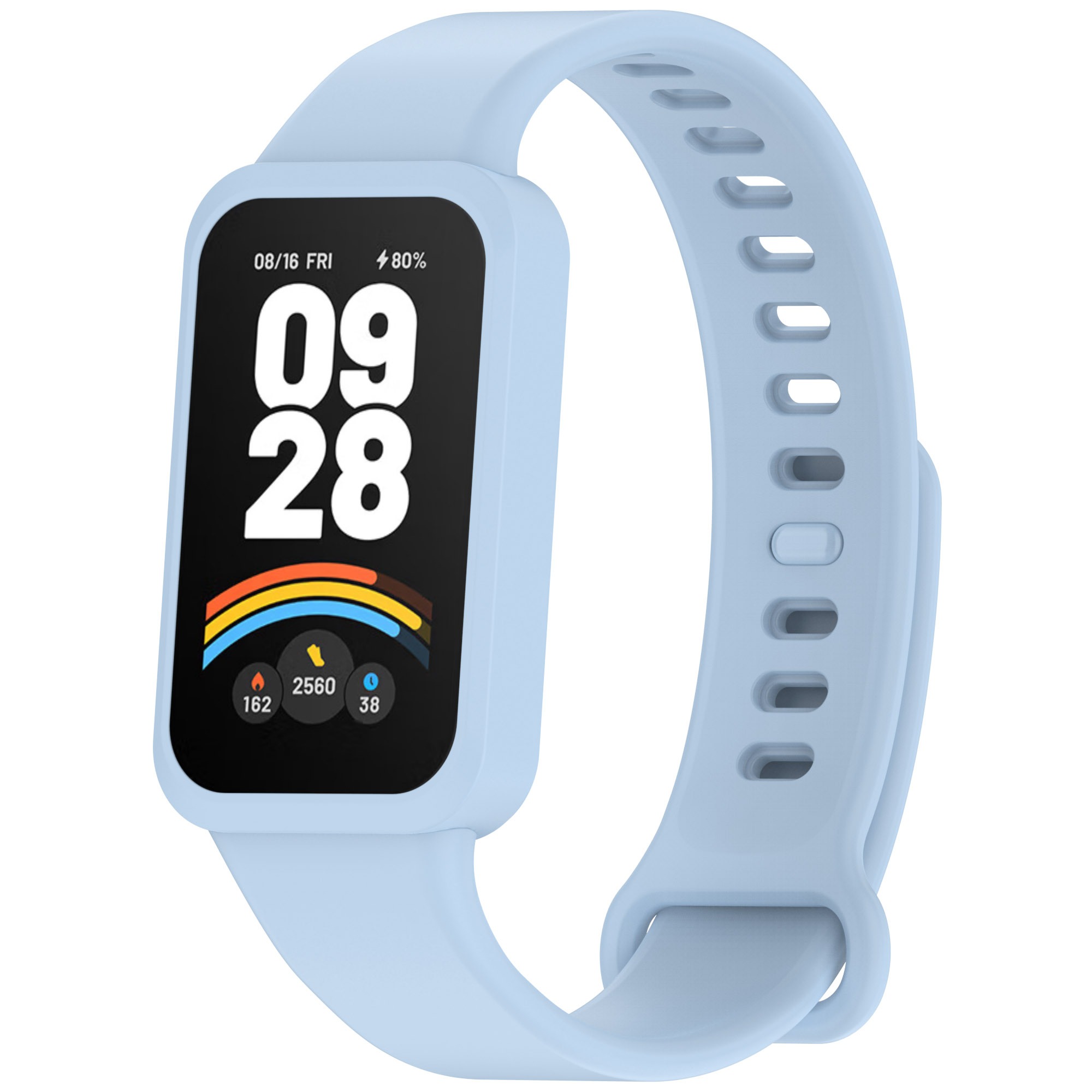 Ремешок для фитнес-браслета Armorstandart for Xiaomi Smart Band 9 Active / Redmi Smart Band 3 Light Blue (ARM85582) - Фото 1