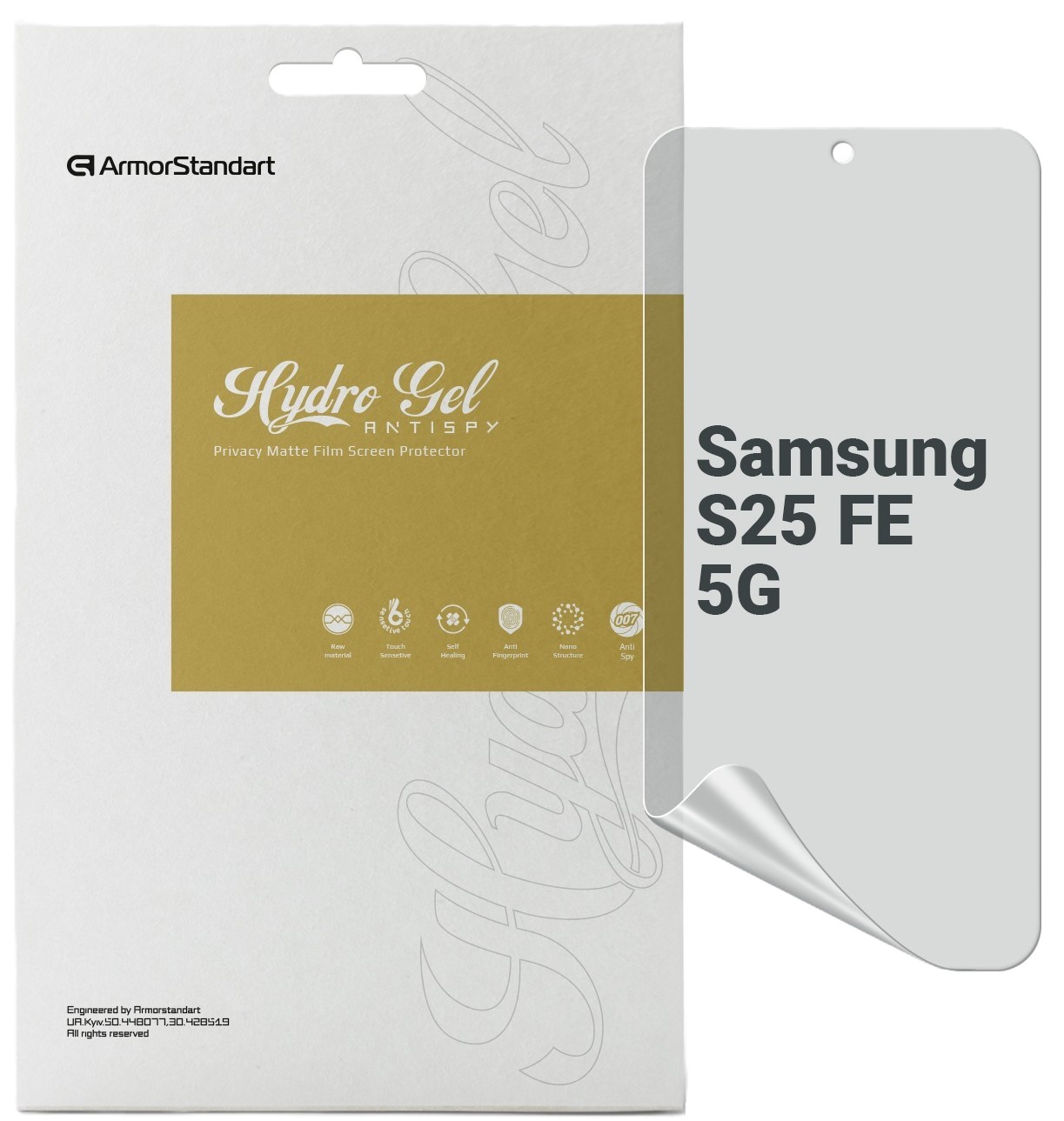 Захисна плівка для смартфону Armorstandart Anti-spy for Samsung S25 FE 5G (ARM86139) - Фото 1