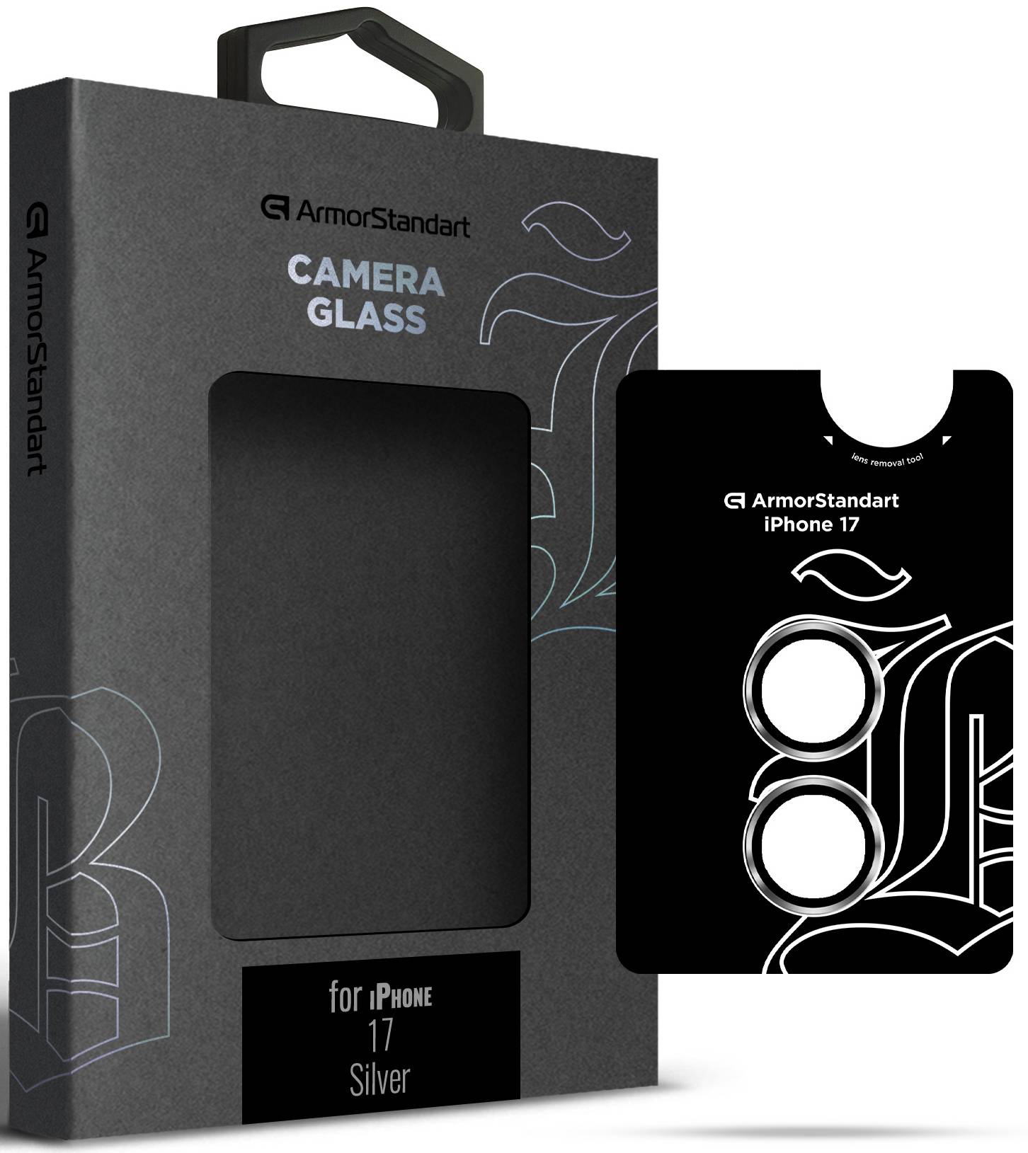 Защитное стекло для смартфона Armorstandart для камеры Supreme BI for iPhone 17 Silver (ARM86443) - Фото 1