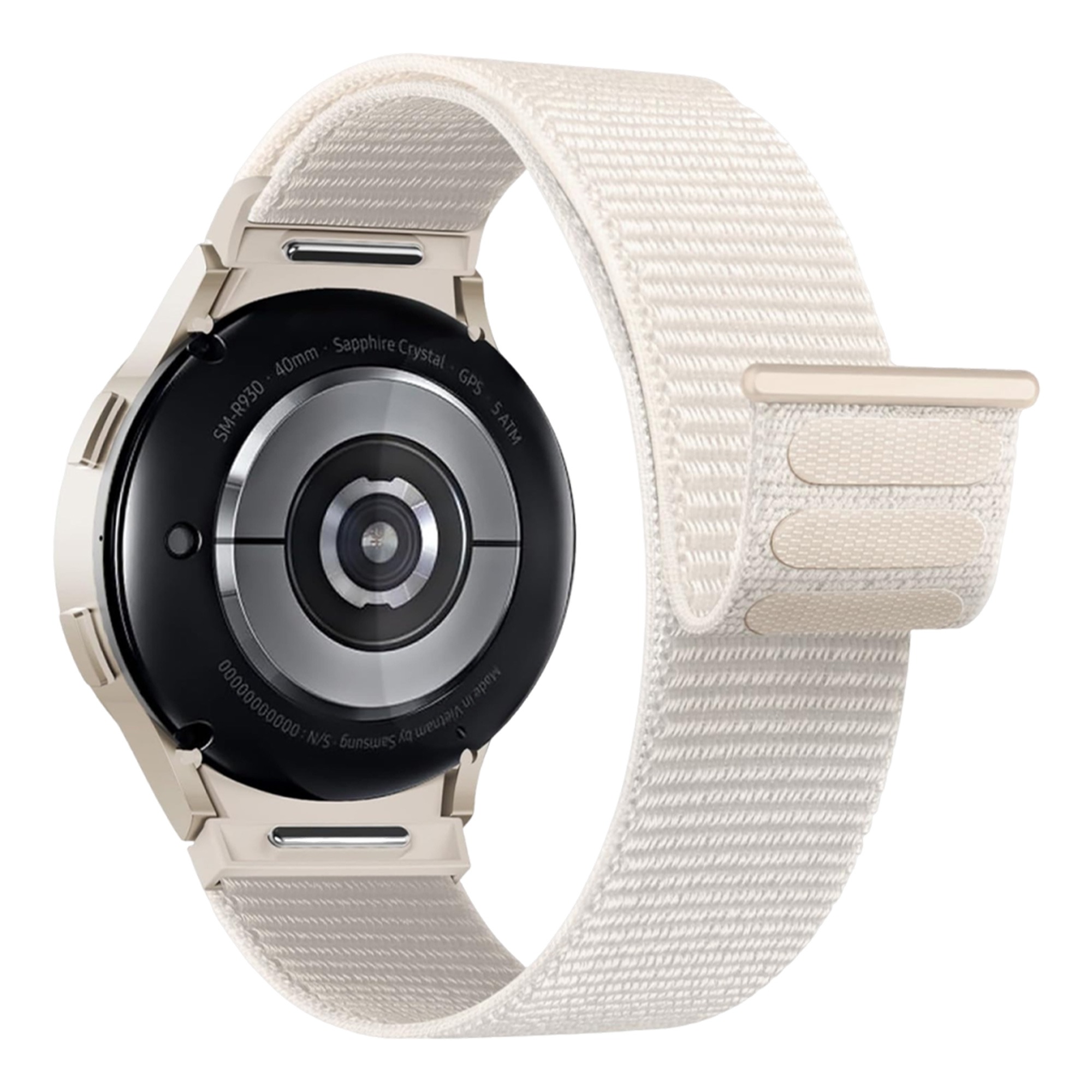 Ремінець для смарт-годинника Armorstandart Nylon Band for Samsung Galaxy Watch 7 / FE / 6 / 6 Classic / 5 / 5 Pro / 4 / 4 Classic Starlight (ARM86846) - Фото 1