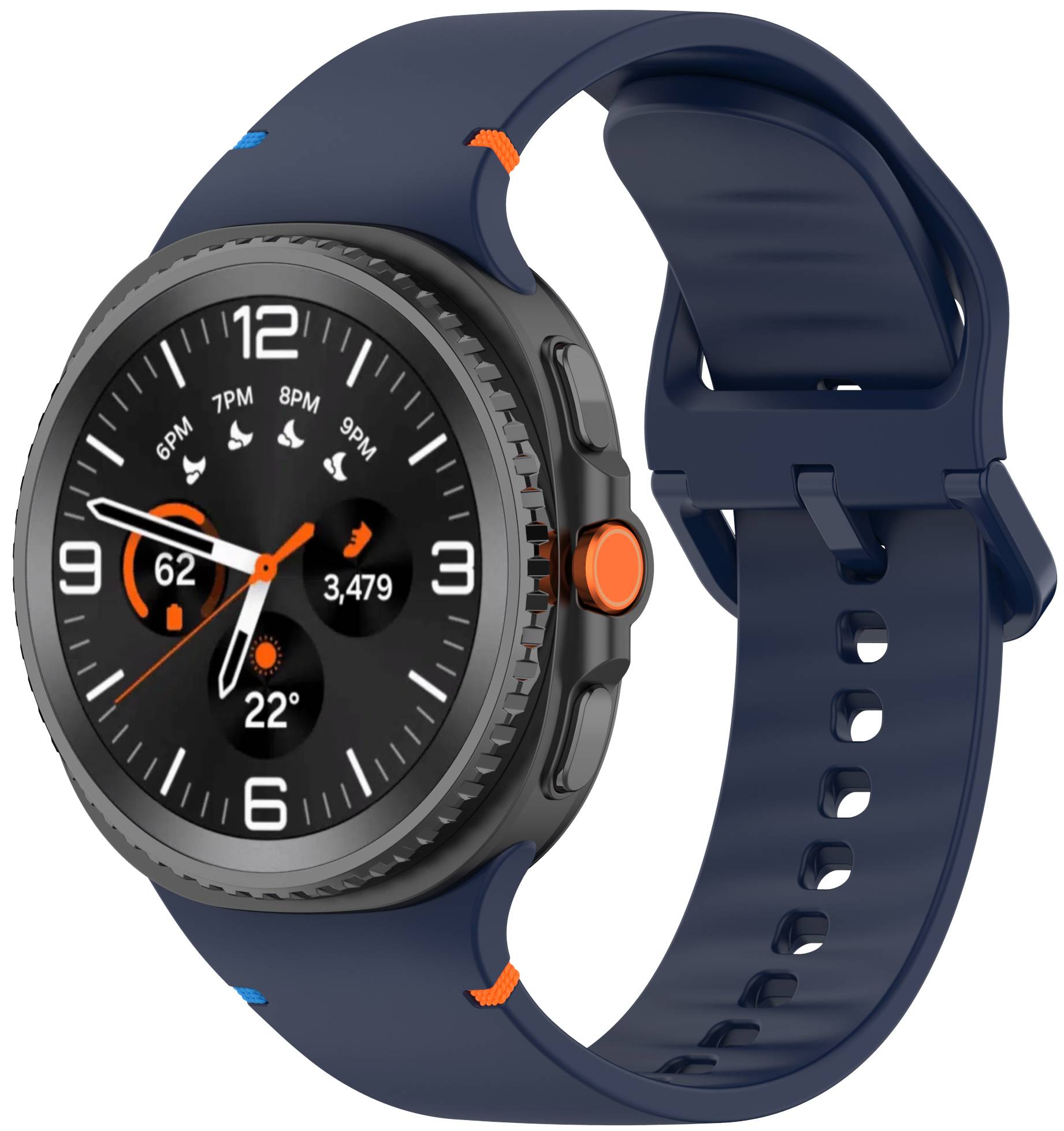 Ремінець для смарт-годинника Armorstandart for Samsung Galaxy Watch 8 / 8 Classic (20x113 mm) Dark Blue (ARM86862) - Фото 1