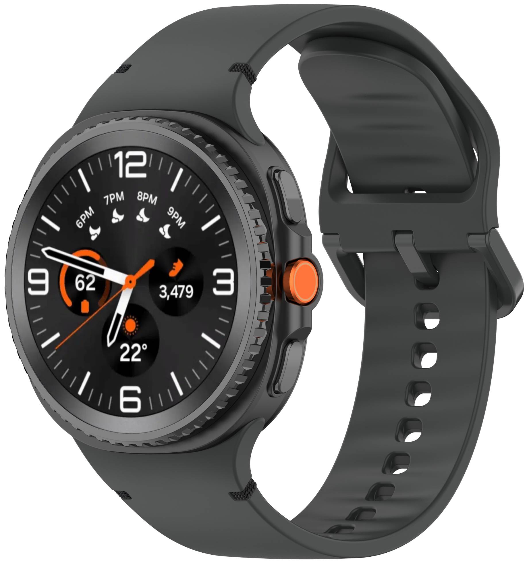 Ремінець для смарт-годинника Armorstandart for Samsung Galaxy Watch 8 / 8 Classic (22x132 mm) Dark Grey (ARM86869) - Фото 1