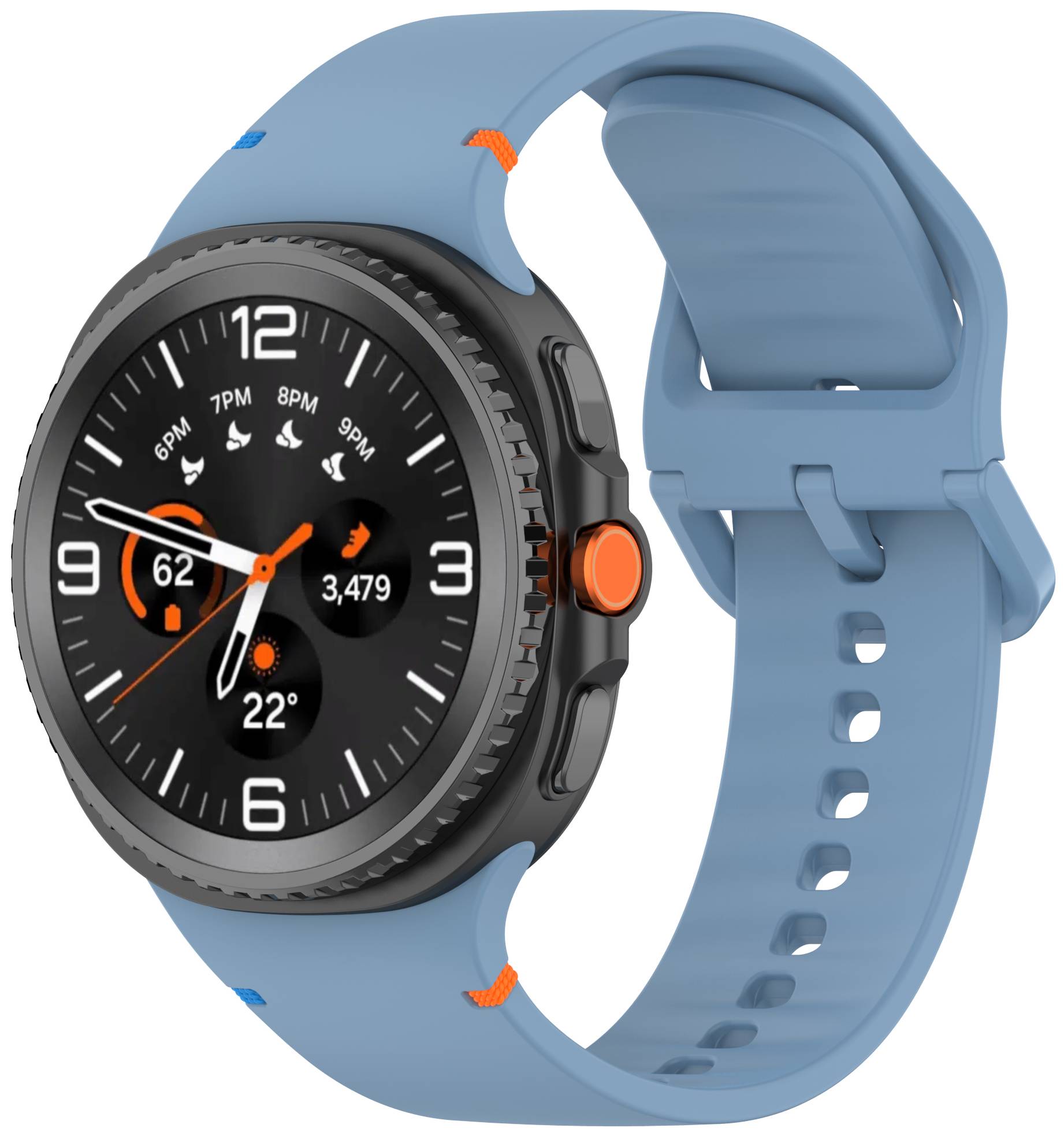 Ремінець для смарт-годинника Armorstandart for Samsung Galaxy Watch 8 / 8 Classic (22x132 mm) Light Blue (ARM86873) - Фото 1