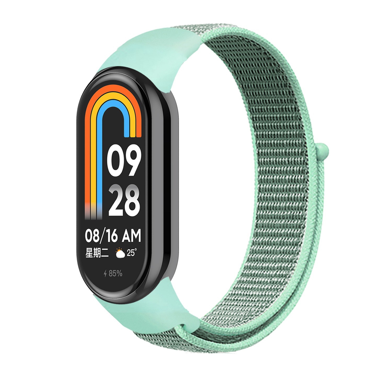 Ремешок для фитнес-браслета Armorstandart for Xiaomi Smart Band 10/9/8 Mint/Grey (ARM86899) - Фото 1