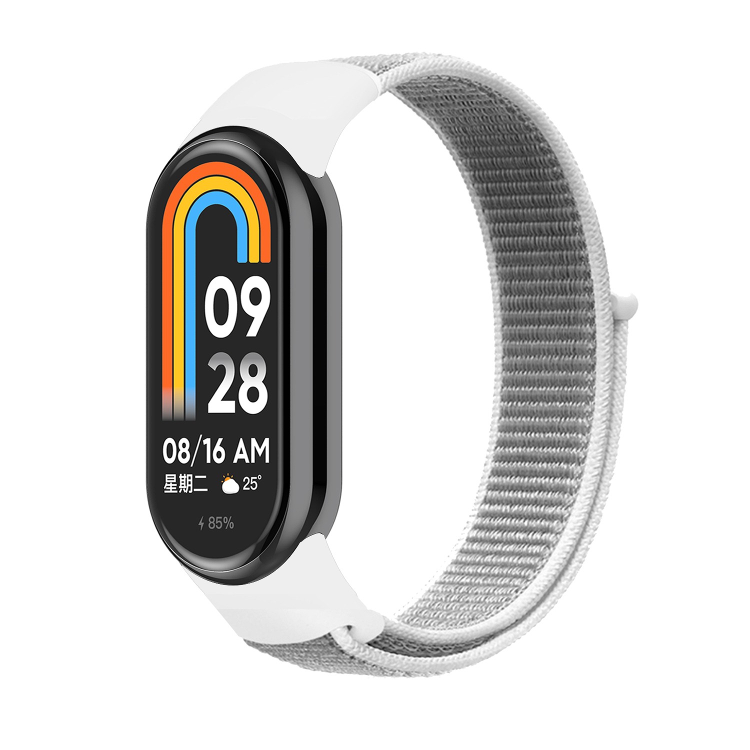 Ремешок для фитнес-браслета Armorstandart for Xiaomi Smart Band 10/9/8 White/Grey (ARM86904) - Фото 1
