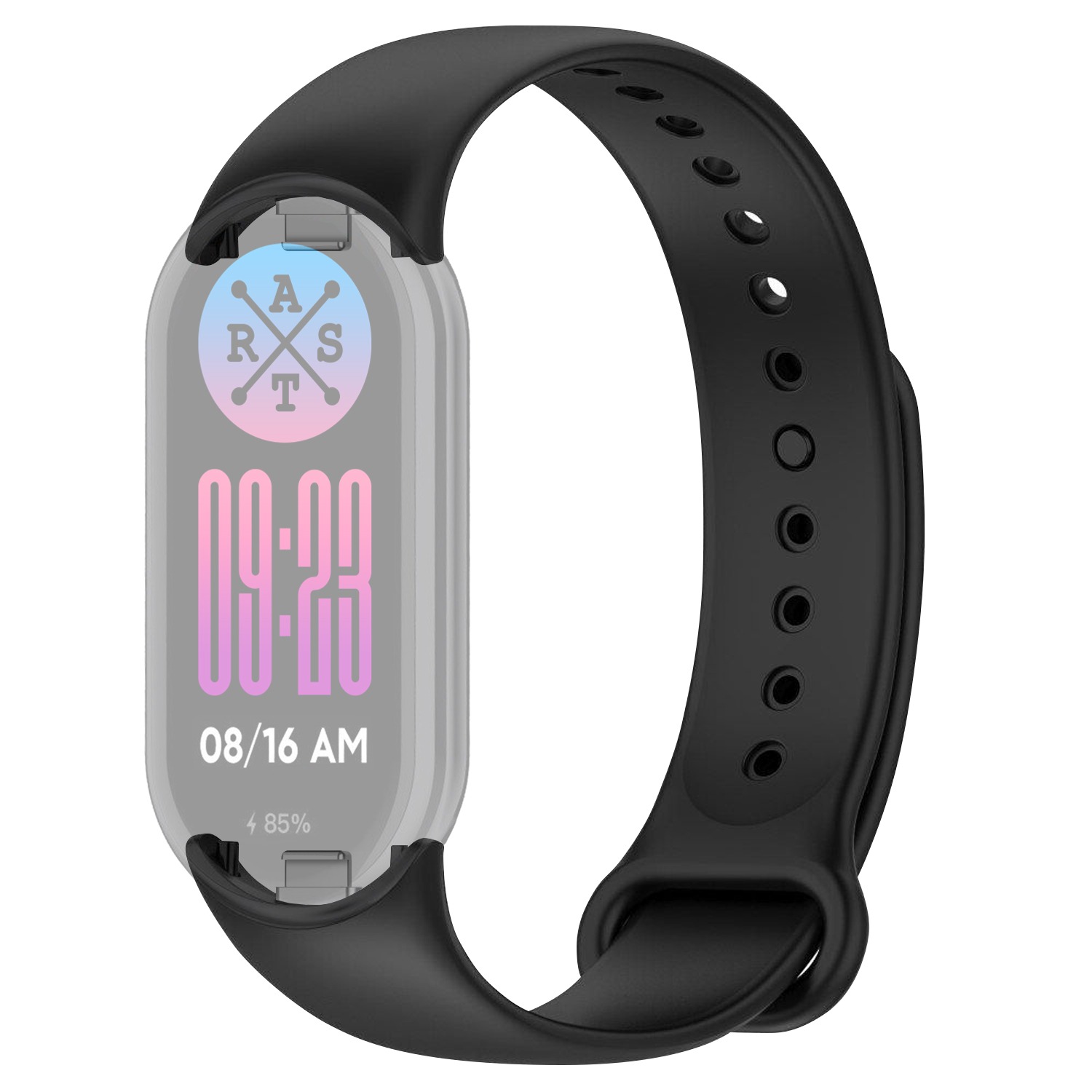 Ремешок для фитнес-браслета Armorstandart for Xiaomi Smart Band 10/9/8 Black (ARM86906) - Фото 1