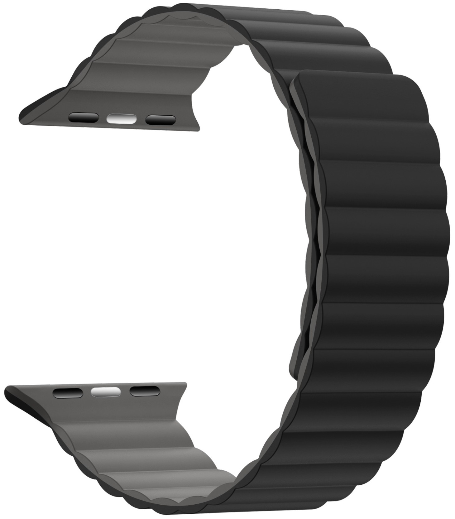 Ремешок для смарт-часов Armorstandart MagLink for Apple Watch 49/46/45/44/42 (Series 1-3) Black Grey (ARM86930) - Фото 1