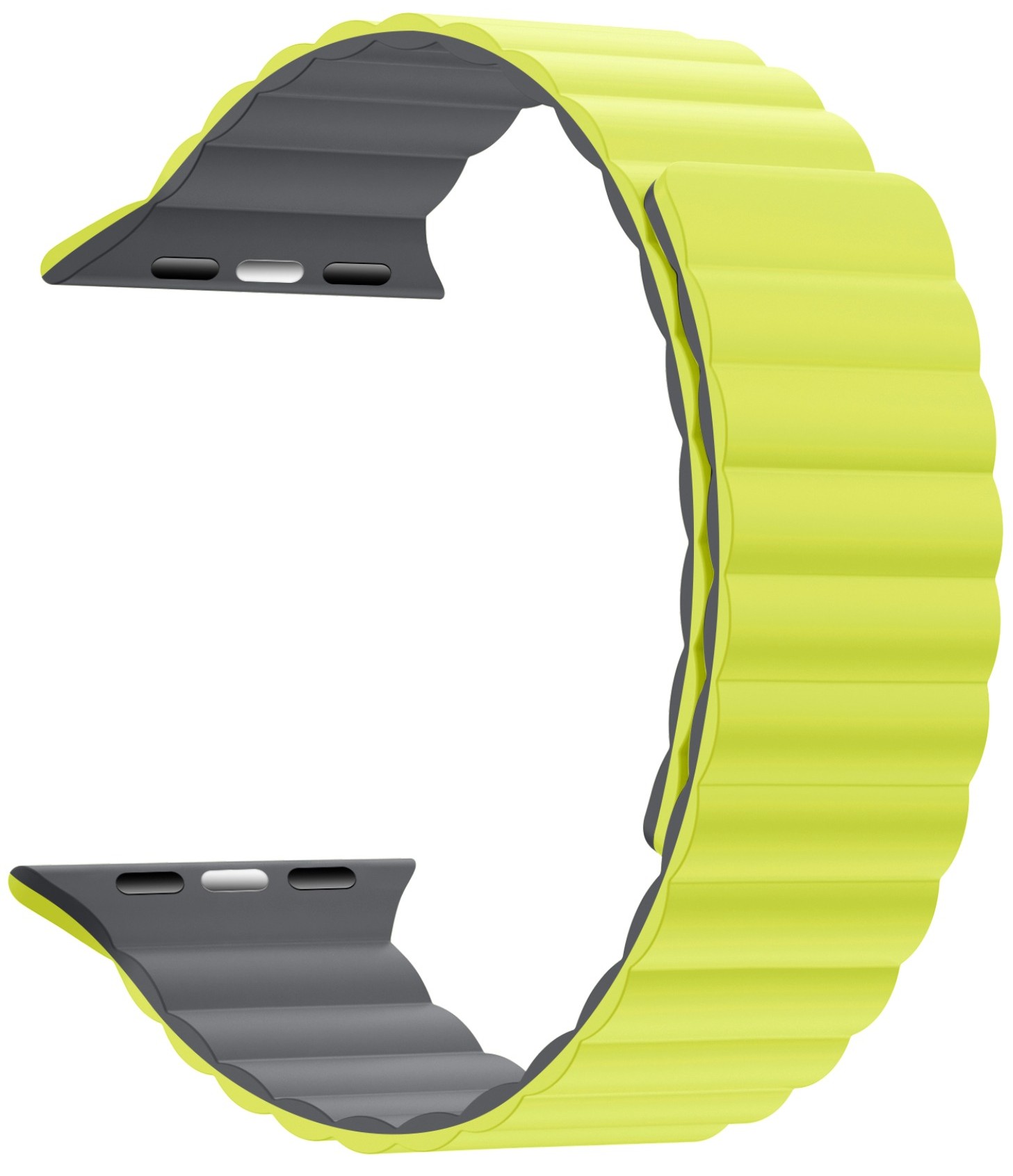 Ремешок для смарт-часов Armorstandart MagLink for Apple Watch 42 (Series 11-10)/41/40/38 Lime Grey (ARM86922) - Фото 1