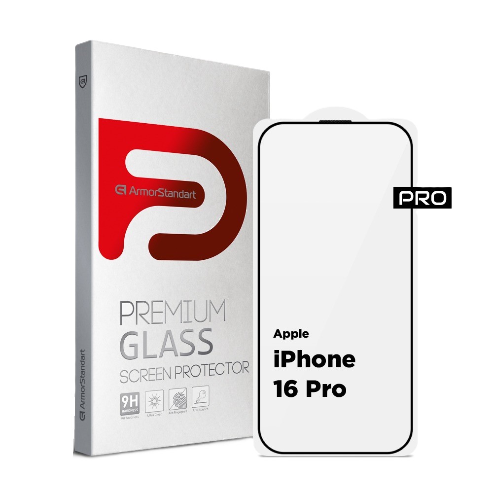 Защитное стекло для смартфона Armorstandart Pro for Apple iPhone 16 Pro with mesh (ARM87027) - Фото 1