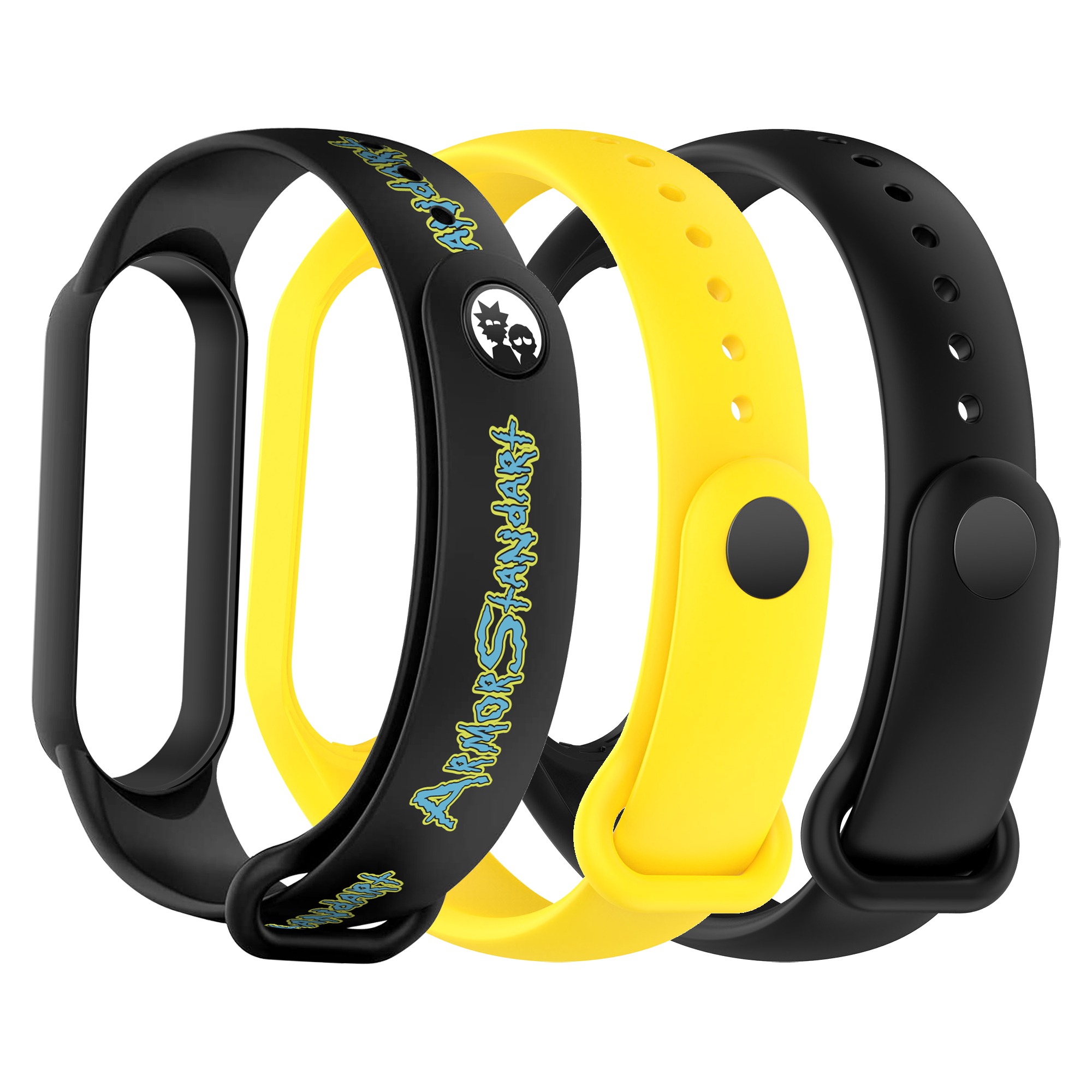 Ремешок для фитнес-браслета Armorstandart for Xiaomi Mi Band 7/6/5 New Style Inscription (ARM87044) - Фото 1