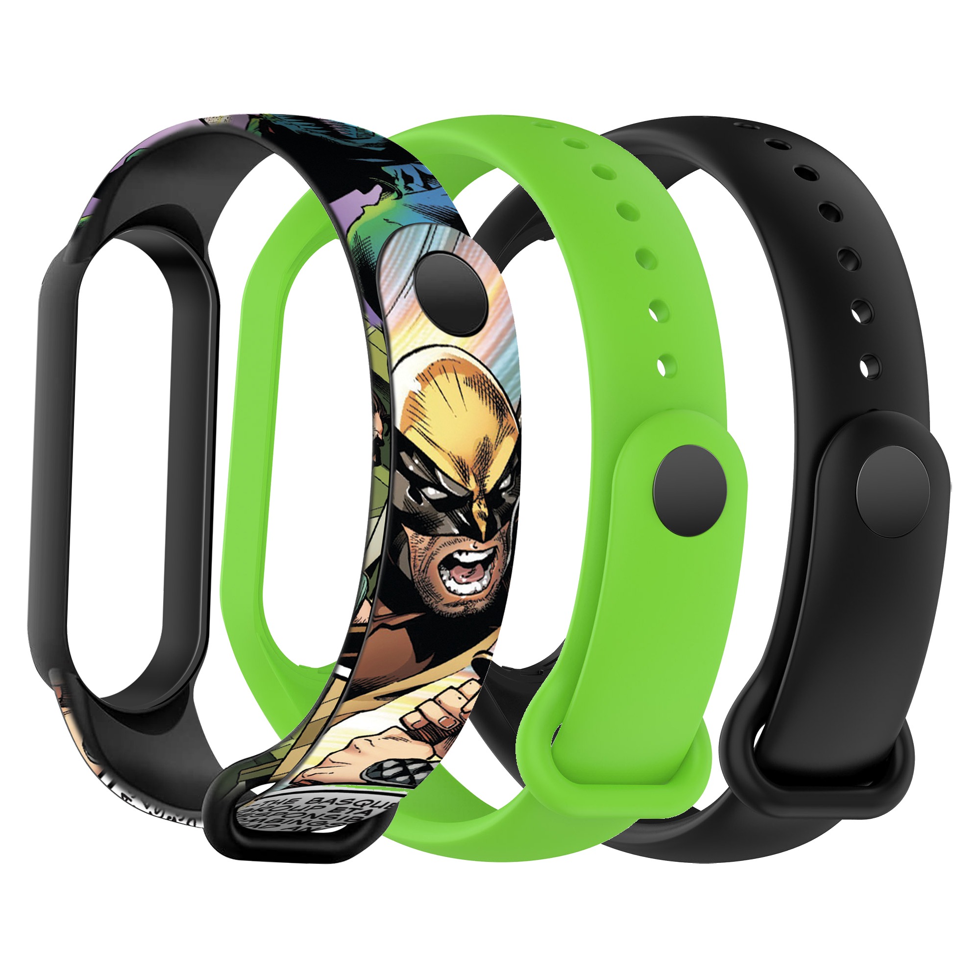 Ремешок для фитнес-браслета Armorstandart for Xiaomi Mi Band 7/6/5 New Style Wolverine (ARM87047) - Фото 1